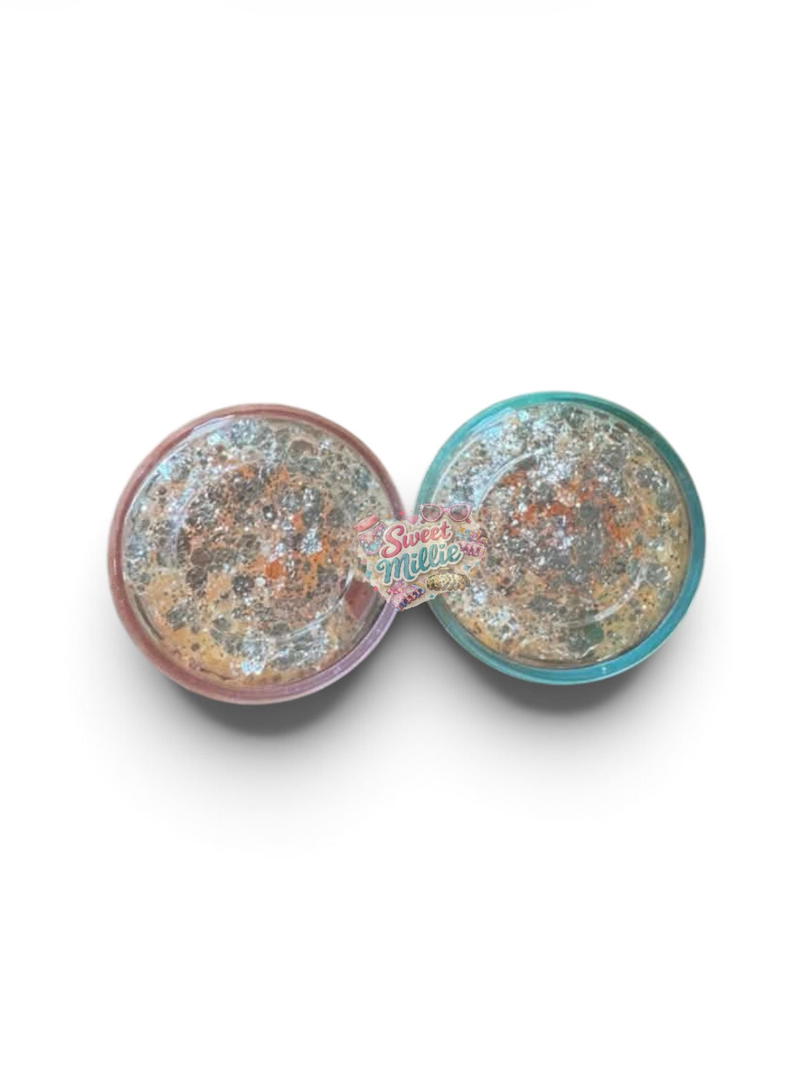 10g Orange & Silver Glitter Mix