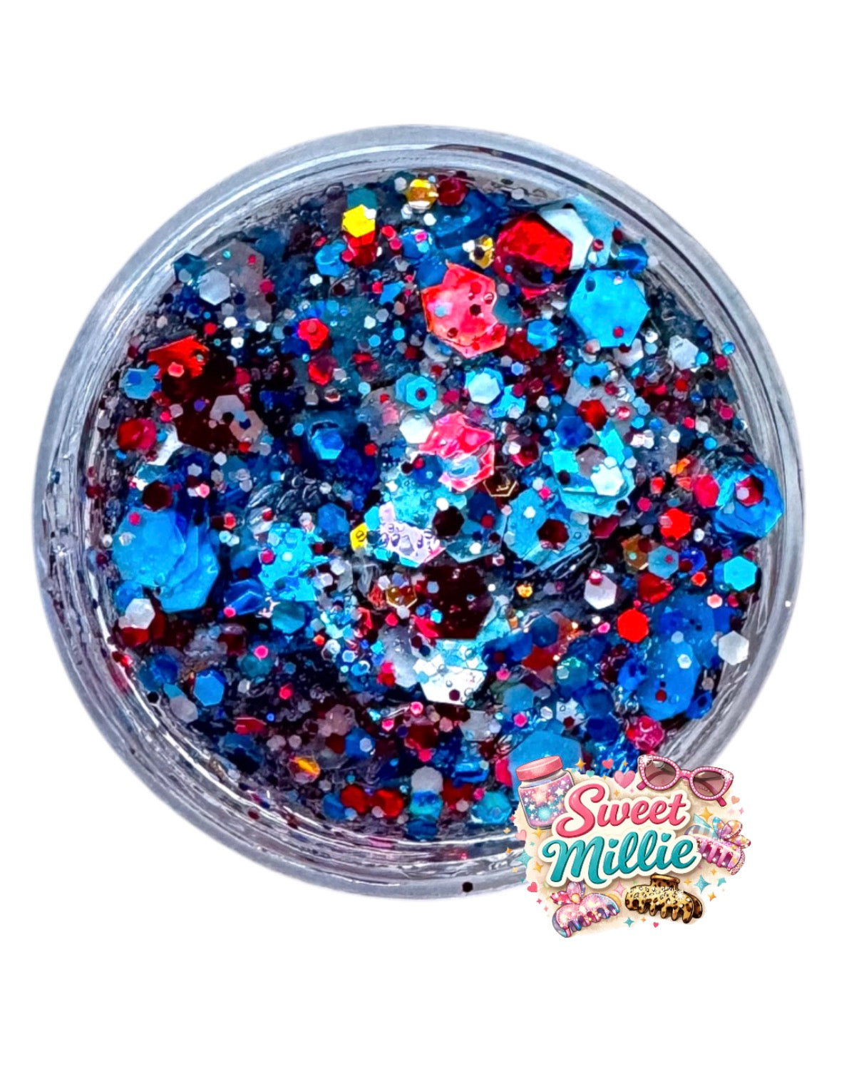 RWB Glitter Gel