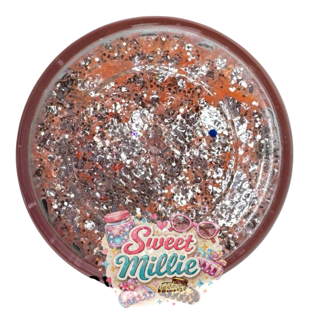 10g Peach & Silver Glitter Mix