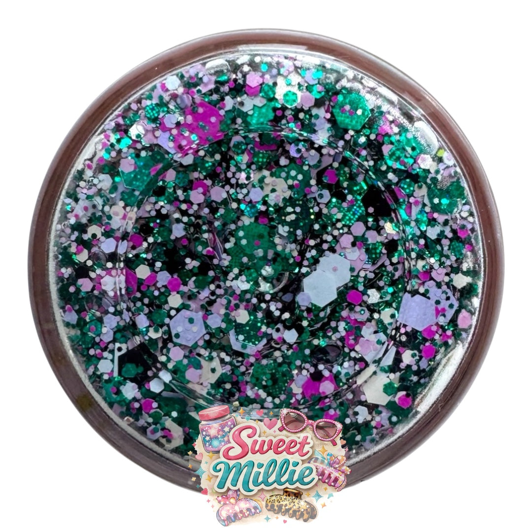 10g Green, Pink & White Glitter Mix