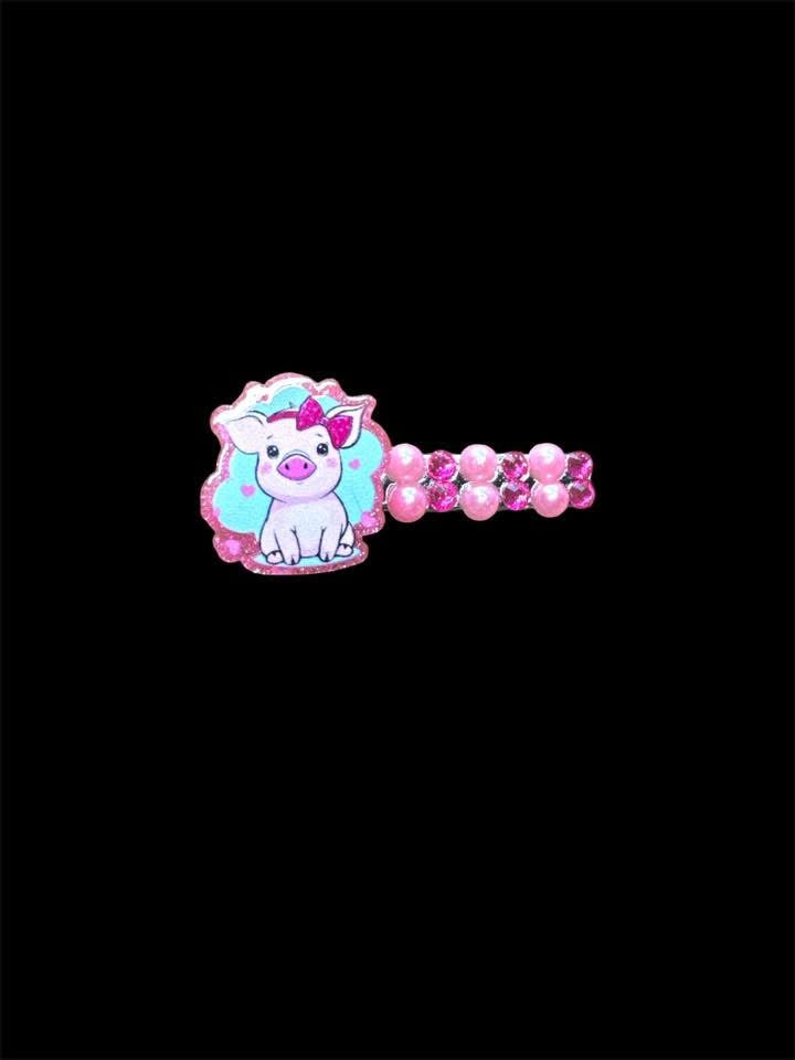 Piglet Bedazzled Clip