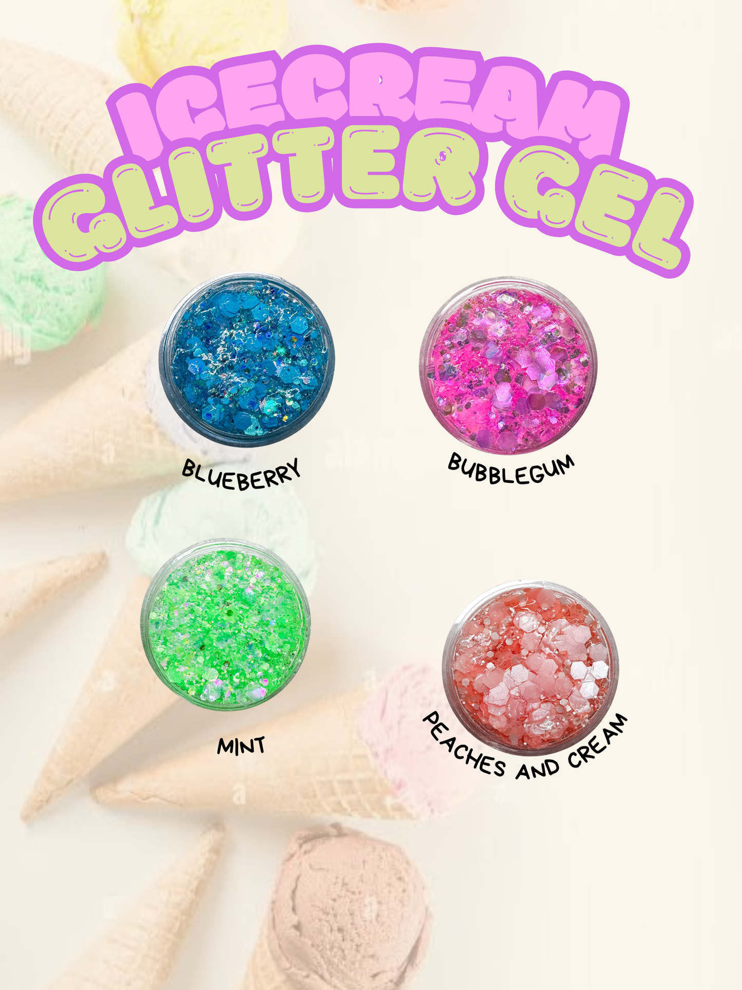 Icecream Glitter Gel