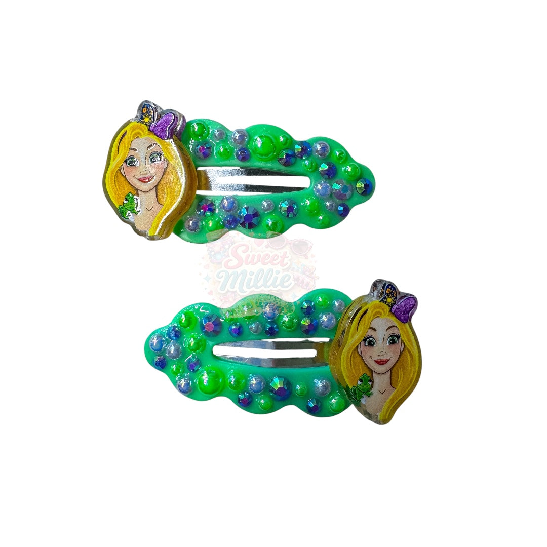 Rapunzel Piggy Snap Clip Set