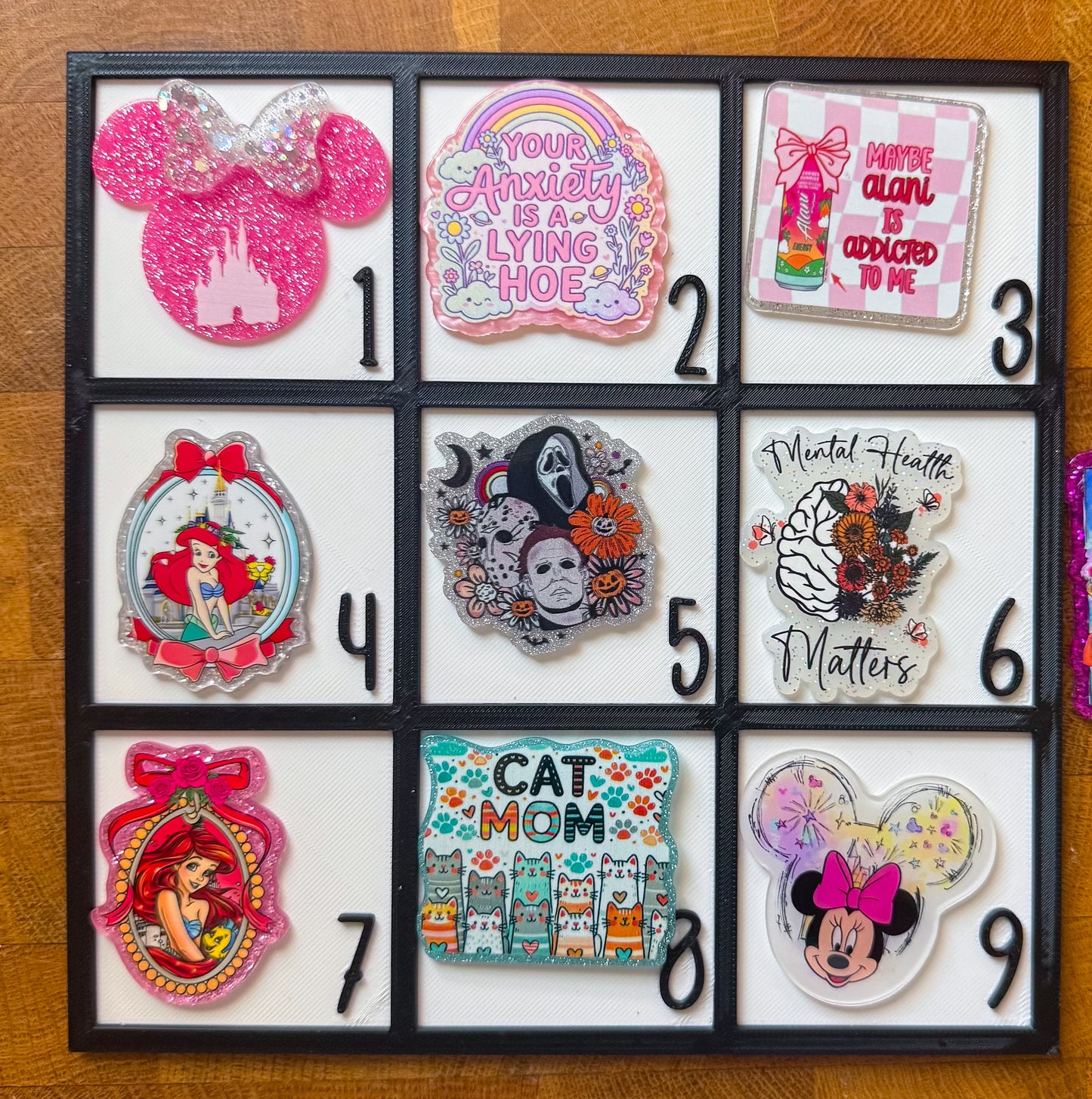 Acrylics 1-9