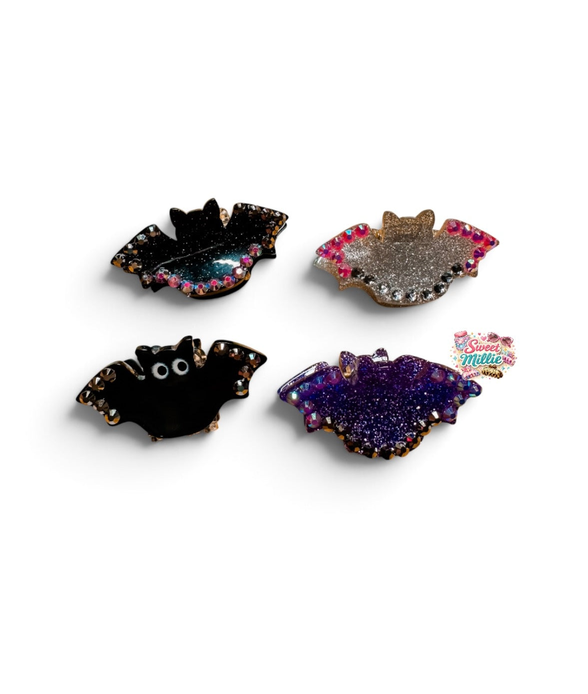 Mini Bat Hair Clips