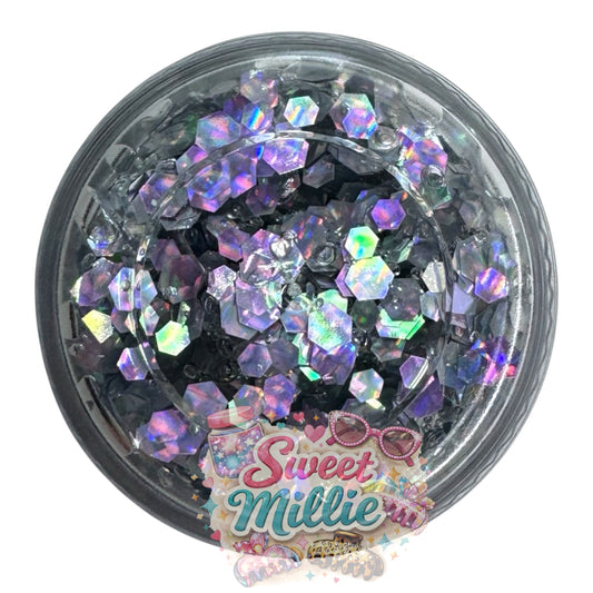 10g Purple/Silver XL Glitter