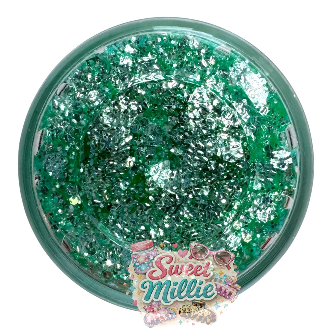 10g Green & Silver Glitter Mix