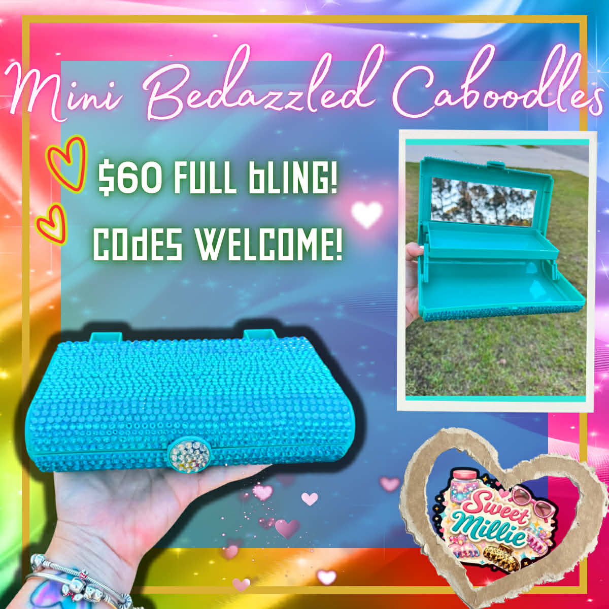 Mini Bedazzled Caboodles