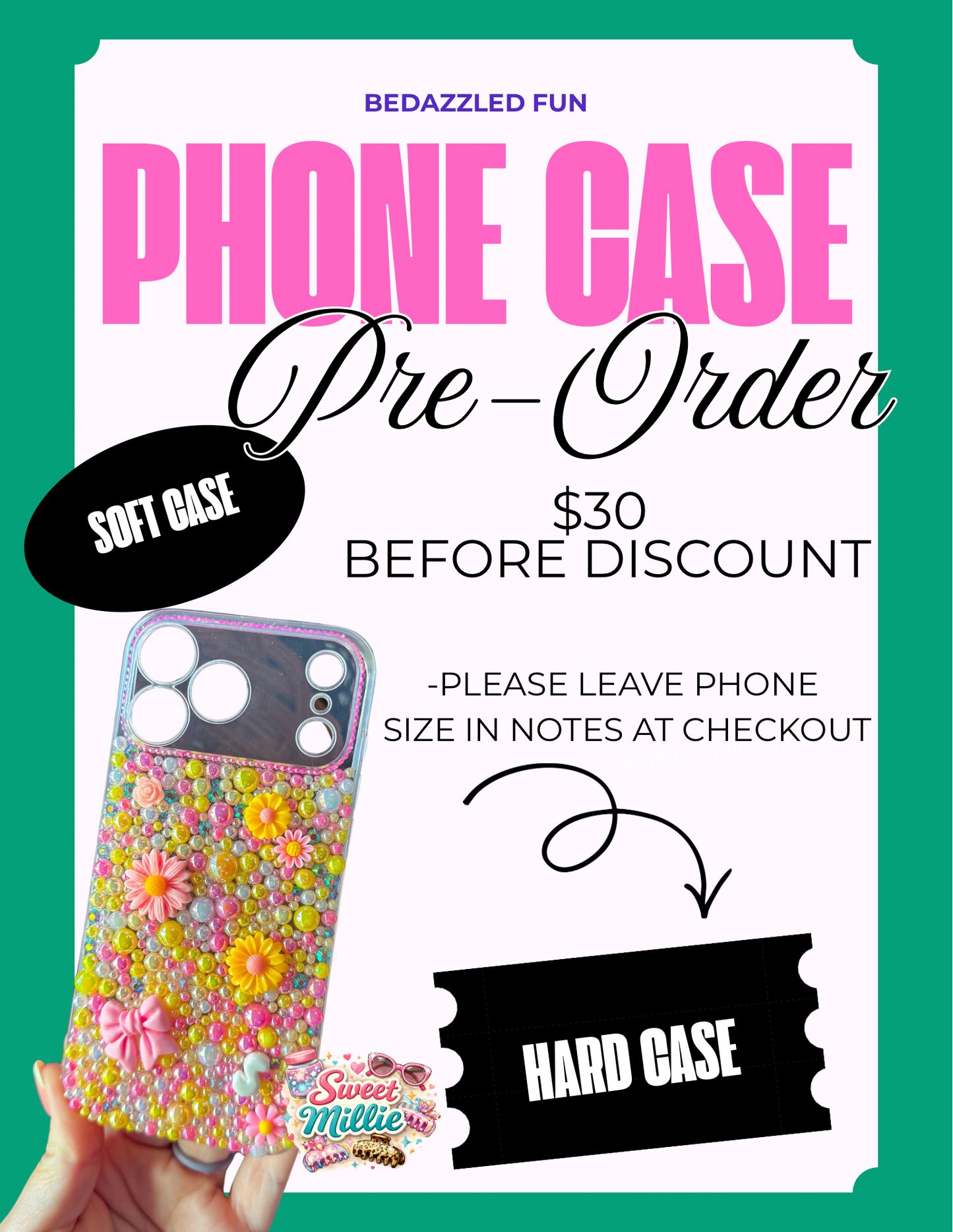 Bedazzled Phone Case