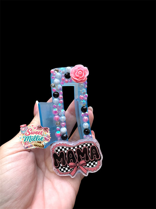 Large Claw Clip Mama Checks