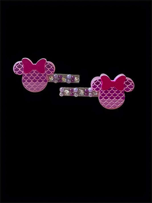 Mermaid Mouse Bow Center Clip