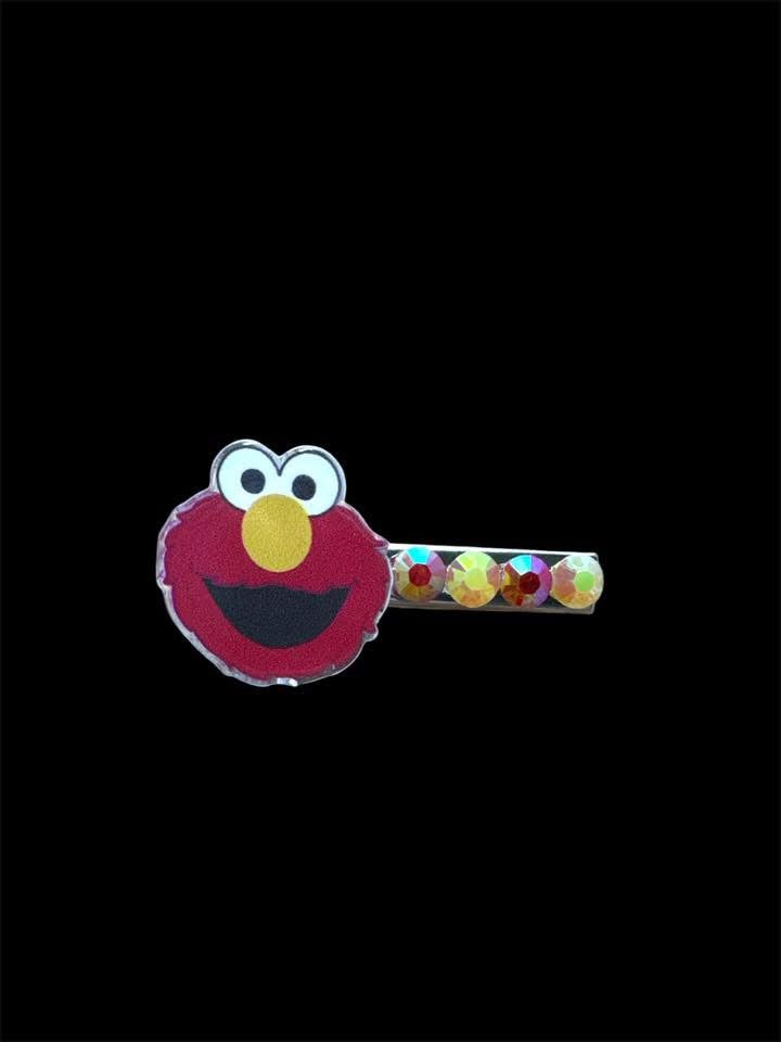 Elmo bedazzled Hair Clip