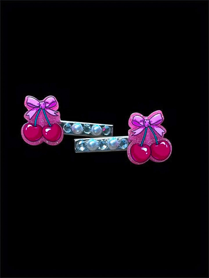 Cherries Hair Clips