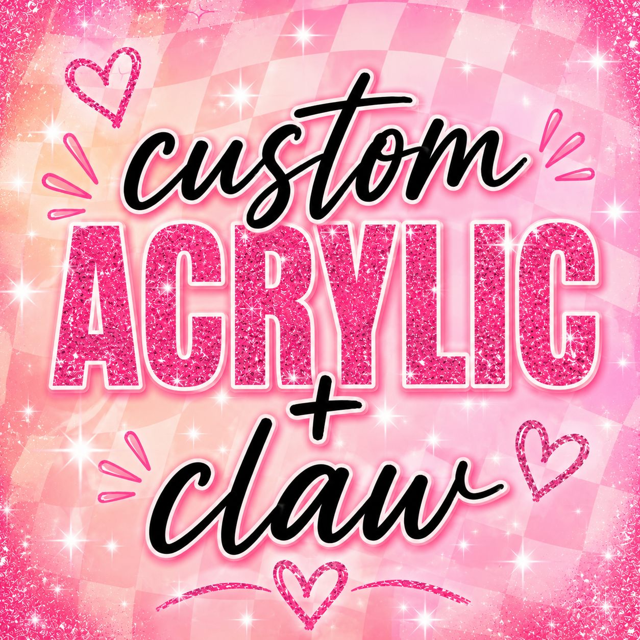 Custom Acrylic + Claw Clip