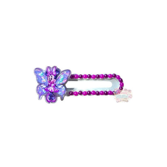 Minnie Butterfly Snap Clip