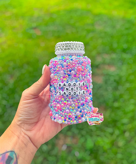 Full Bedazzled Pill Bottle